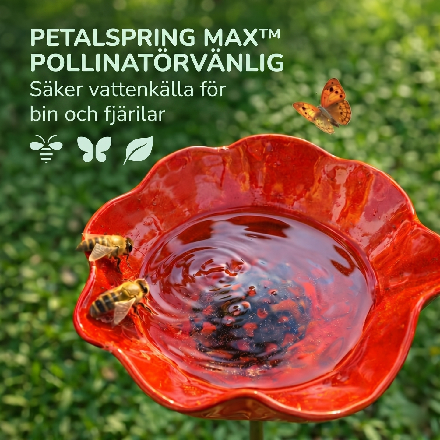 PetalSpring Max™ Trädgårdsdekoration – Färgstark vattenstation för ett levande uterum