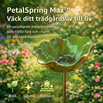 PetalSpring Max™ Trädgårdsdekoration – Färgstark vattenstation för ett levande uterum