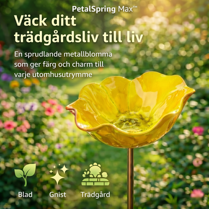 PetalSpring Max™ Trädgårdsdekoration – Färgstark vattenstation för ett levande uterum