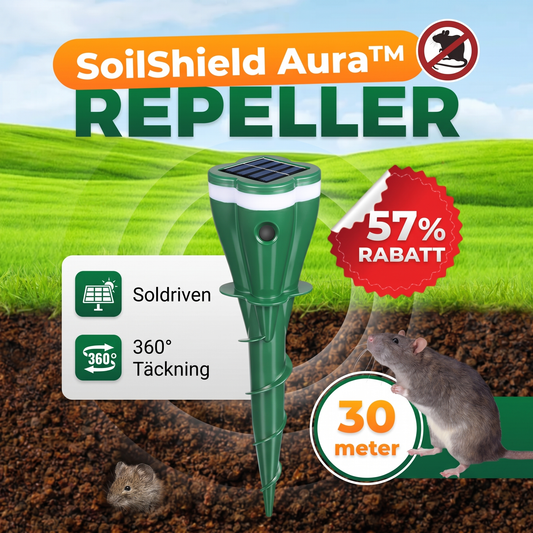 SoilShield Aura™ Trädgårdsskydd – Enkel markvibration för gräsmatta och odlingar