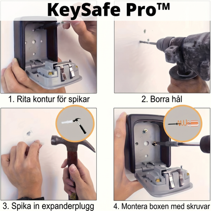 KeySafe Pro™ Nyckelskåp – Säker förvaring med 4-siffrig kod