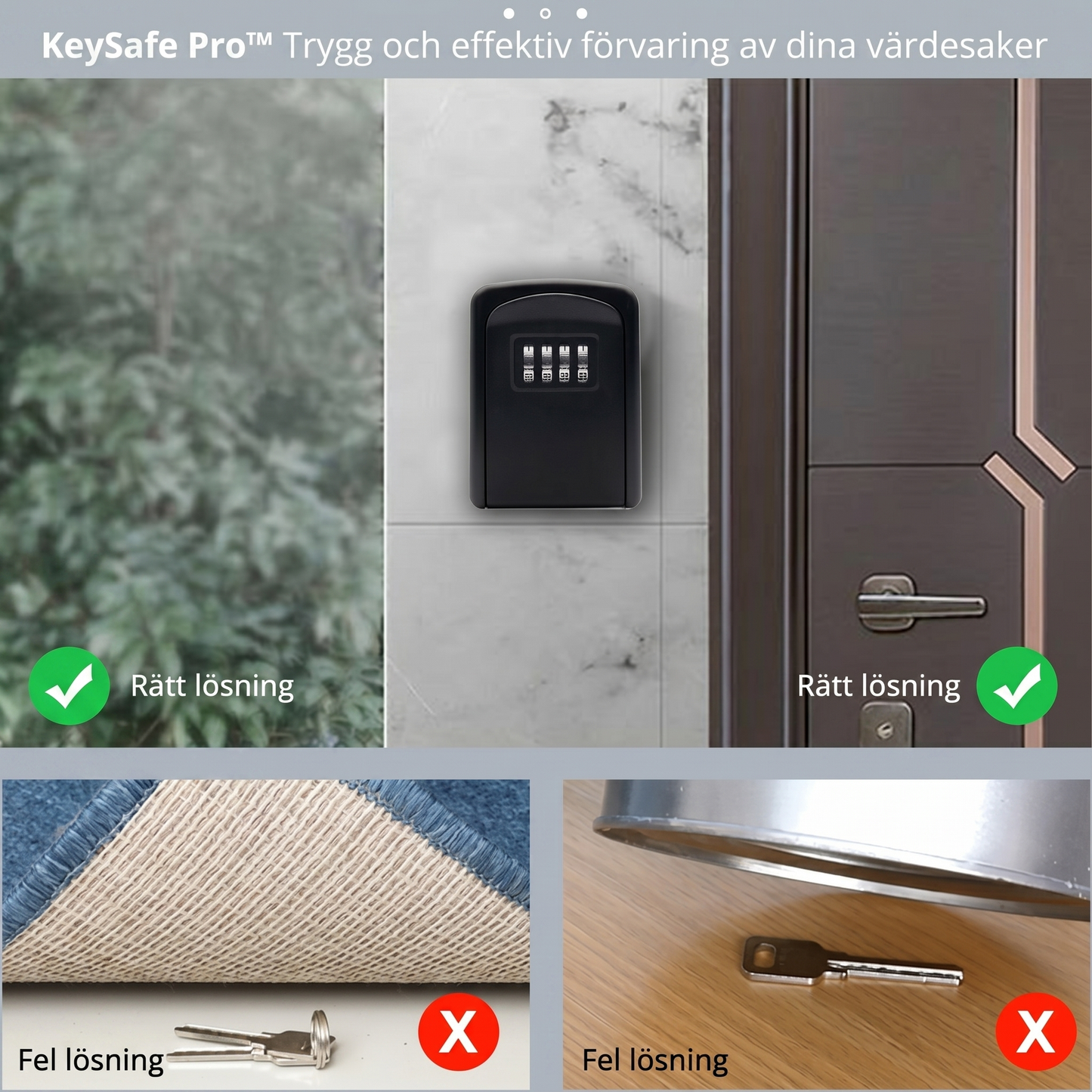 KeySafe Pro™ Nyckelskåp – Säker förvaring med 4-siffrig kod