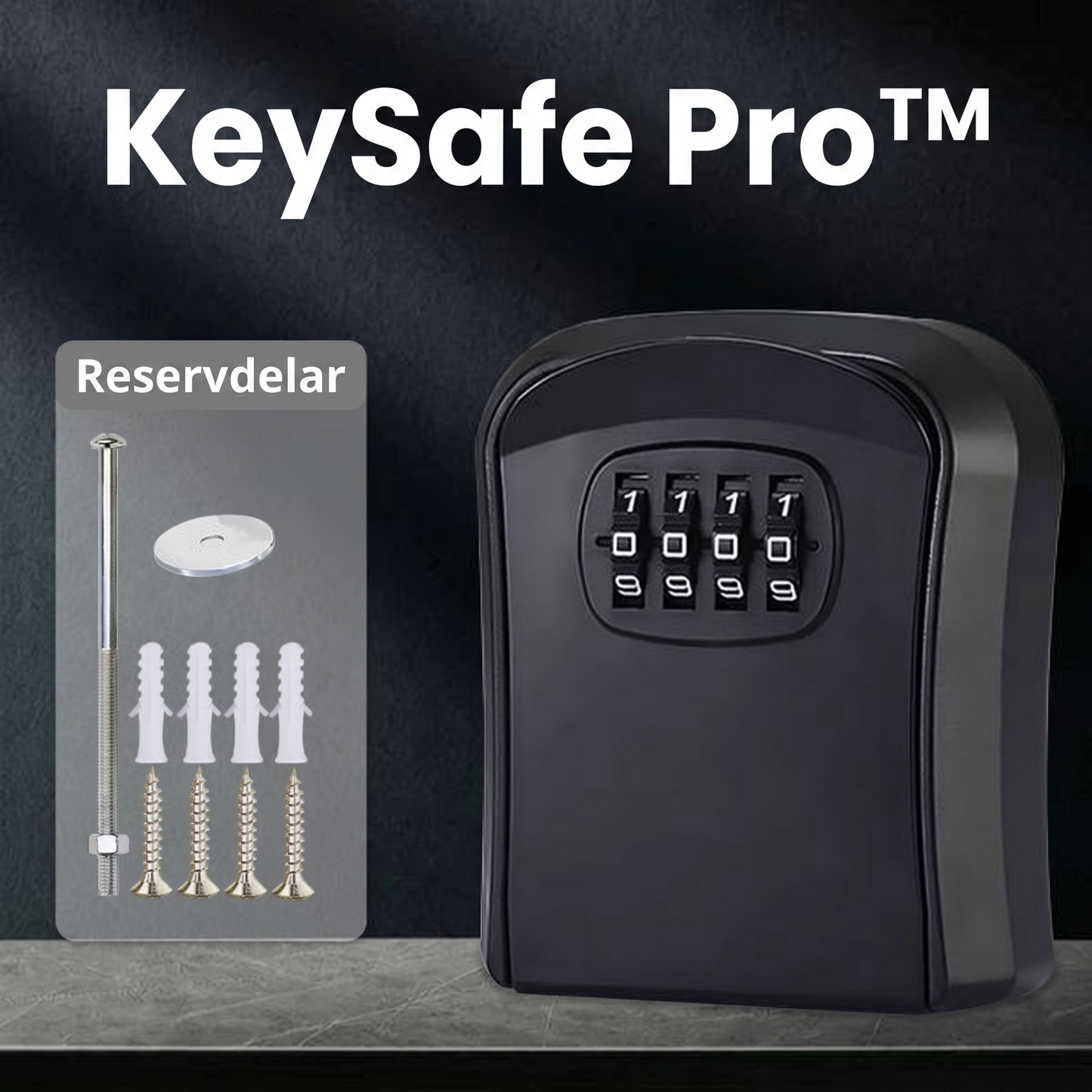 KeySafe Pro™ Nyckelskåp – Säker förvaring med 4-siffrig kod