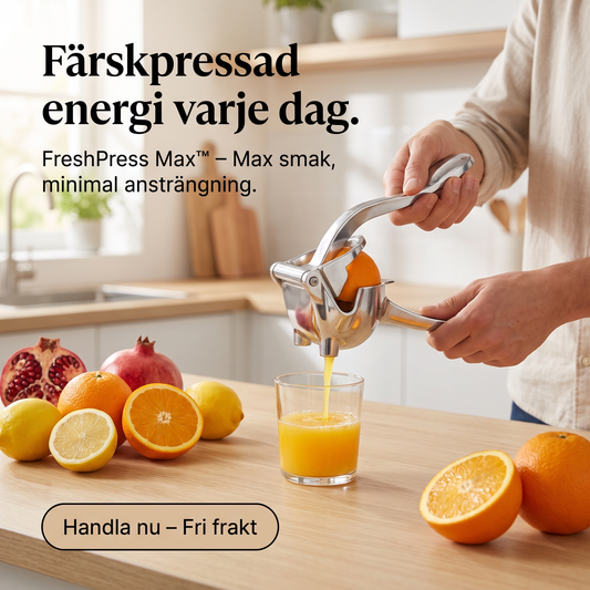 FreshPress™ Fruktpress – Pressa varje droppe med minimal ansträngning