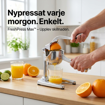 FreshPress™ Fruktpress – Pressa varje droppe med minimal ansträngning