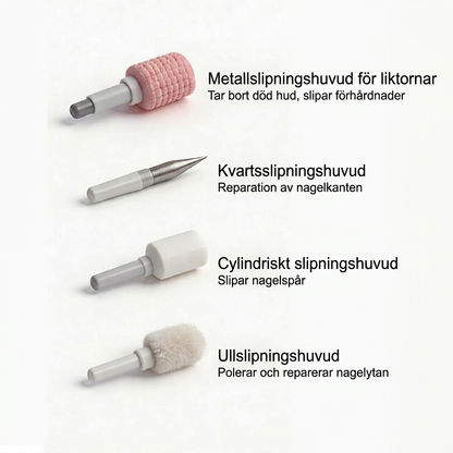 Professionell elektrisk nagelfil