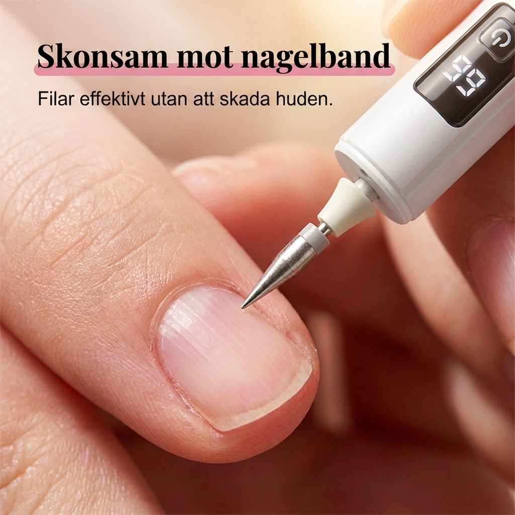 Professionell elektrisk nagelfil