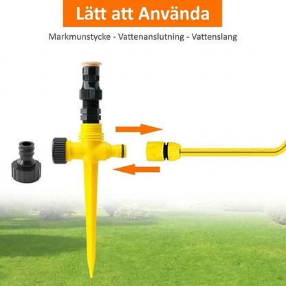 Roterande automatiskt bevattningssystem – Trädgårdssprinkler för trädgård, gräsmatta och uteplats 🌿💦