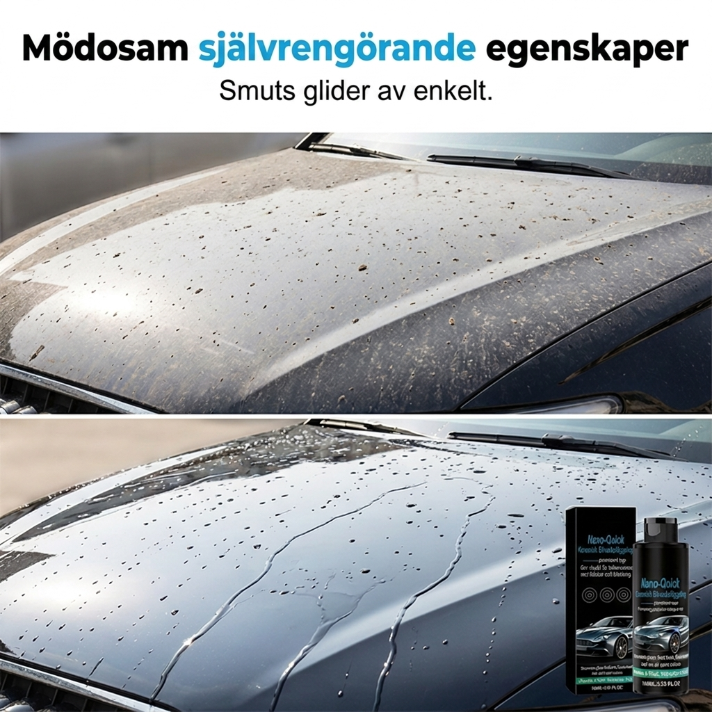 Högblank nanokeramisk spraybeläggning, vattenavvisande och reptålig