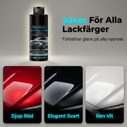 Högblank nanokeramisk spraybeläggning, vattenavvisande och reptålig