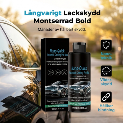Högblank nanokeramisk spraybeläggning, vattenavvisande och reptålig