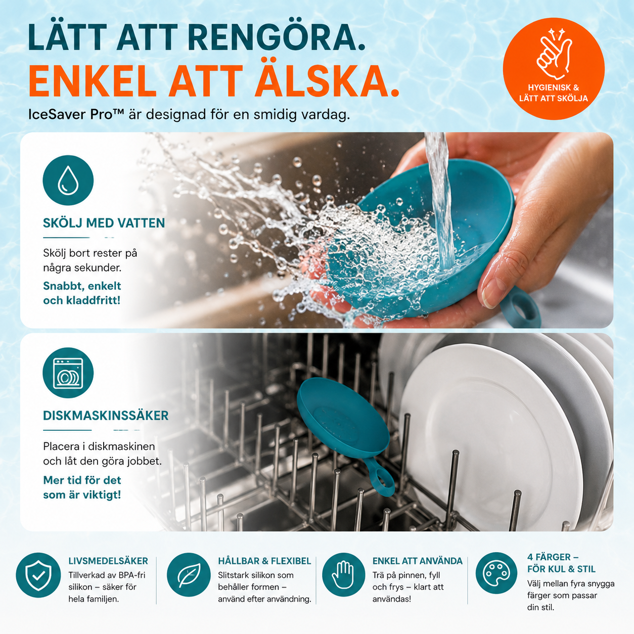 IceSaver Pro™ Glasshållare – Slipp kladdiga händer och smält glass
