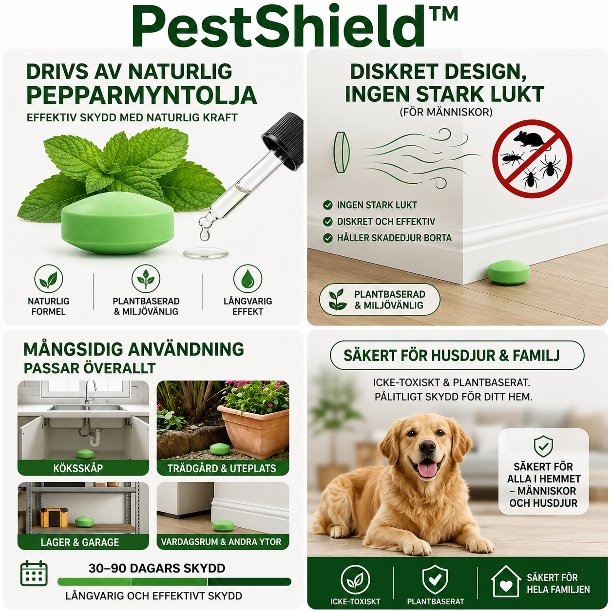 PestShield™ Peppermint Balls – Naturligt skydd mot möss, råttor och spindlar (12-pack)