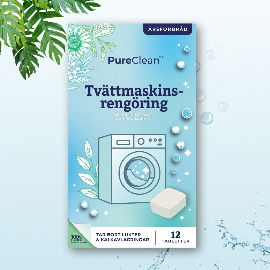 PureClean™ Tvättmaskinsrengöring – För fräschare tvätt och en renare maskin (12-pack)