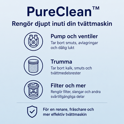 PureClean™ Tvättmaskinsrengöring – För fräschare tvätt och en renare maskin (12-pack)