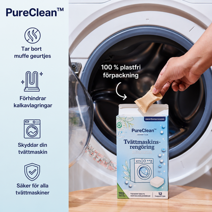 PureClean™ Tvättmaskinsrengöring – För fräschare tvätt och en renare maskin (12-pack)