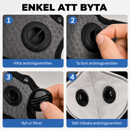 MotoShield Pro™ Motorcykelmask – Vindskydd med integrerade skyddsglasögon