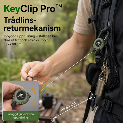 KeyClip Pro™ Karbinhake – Smidig och säker organisering av nycklar varje dag