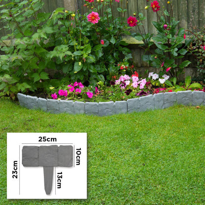 PathFrame Flex™ Trädgårdsavgränsning – Enkel formgivning för rabatter, gångar och gräs (10-pack)