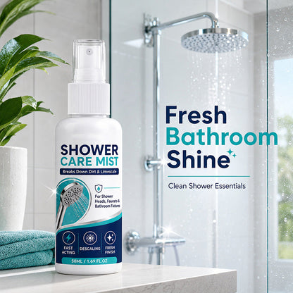 Fast-acting limescale remover spray for shower heads and faucets