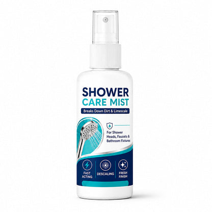 Fast-acting limescale remover spray for shower heads and faucets